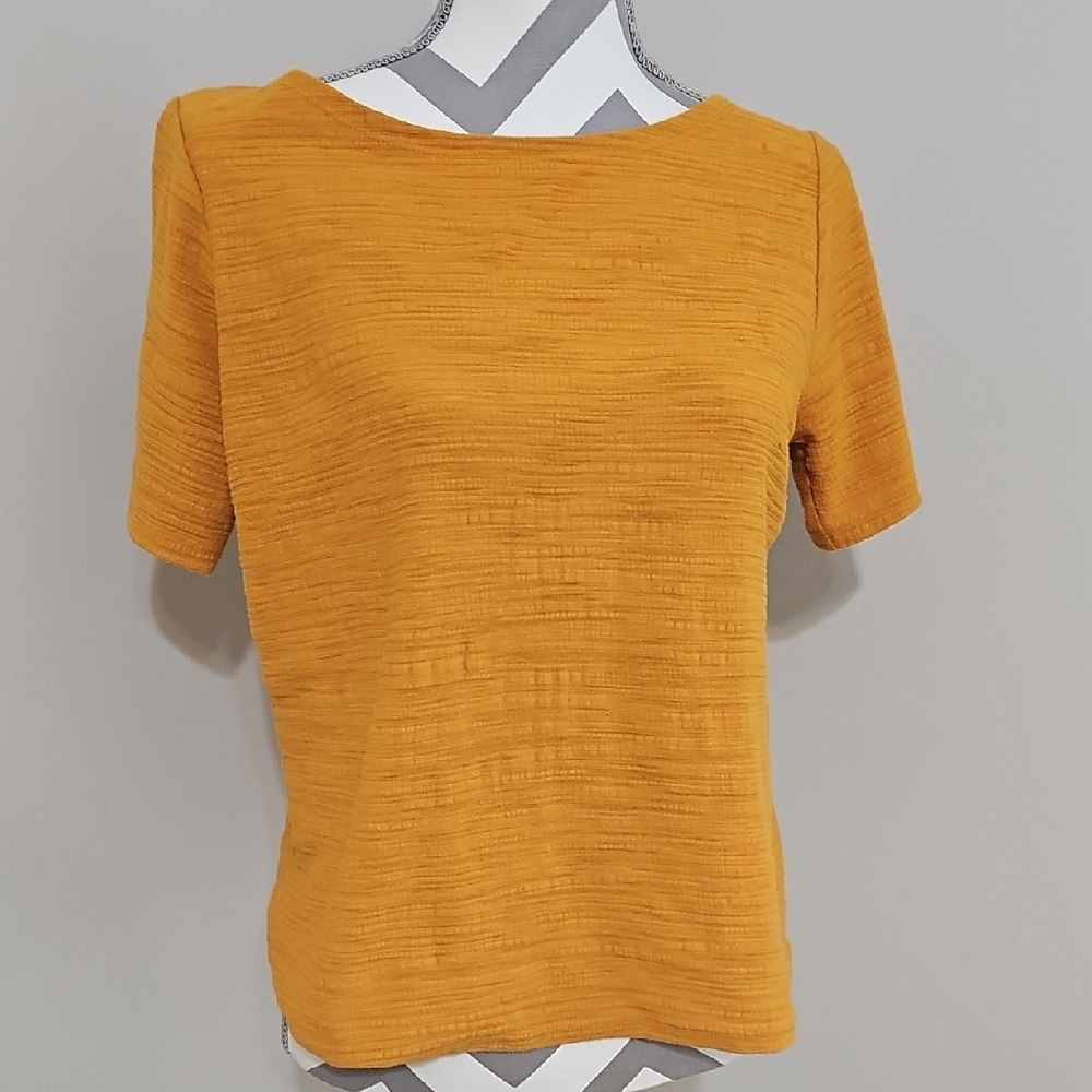 J. Crew Women's Short Sleeve Top in Mustard